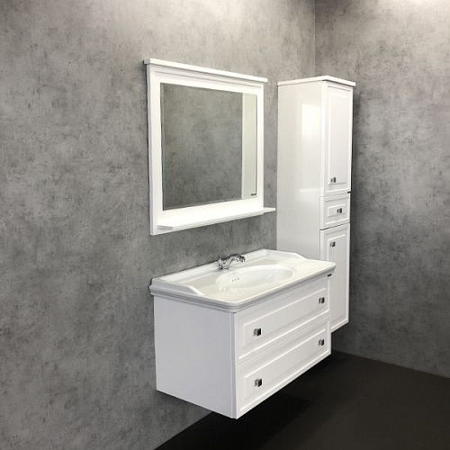 COMFORTY Зеркало Феррара 100 Белый глянец