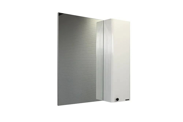 COMFORTY Зеркало-шкаф Амстердам 75 Белый глянец