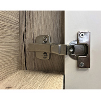 COMFORTY Зеркало-шкаф Клеон 90 Белый/Дуб дымчатый