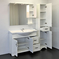 COMFORTY Зеркало-шкаф Севилья 100 Слоновая кость