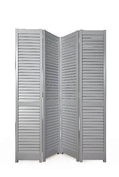 Ширма жалюзийная Серая 1,8м*1,6м  (4 секции)