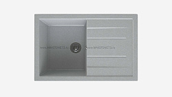 MAXSTONE Мойка глянцевая MS-14 (светло-серая) 760*490*210