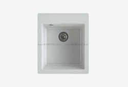 MAXSTONE Мойка глянцевая MS-25 (белый металлик) 415*490*200