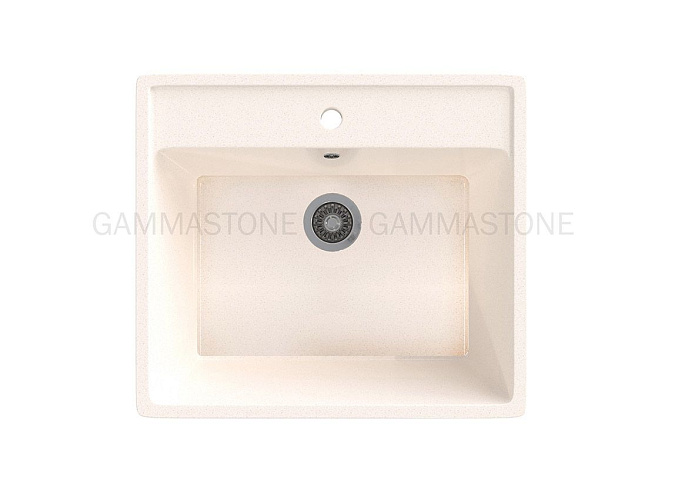 Gamma STONE Мойка матовая GS-21 (белая) 560*495*190, сифон в комплекте