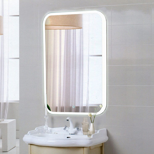 Agava Зеркало Glamour LED 700х900 с сенсором ЗЛП941