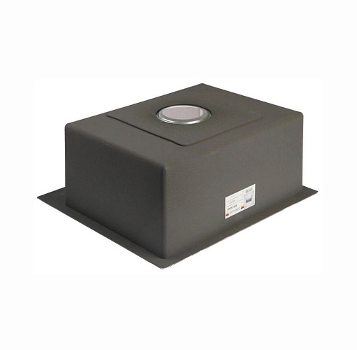 Мойка для кухни врезная GERHANS RK36045 хром из нержавеющей стали, 60*45 см с сифоном