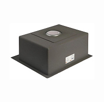 Мойка для кухни врезная GERHANS RK36045 хром из нержавеющей стали, 60*45 см с сифоном