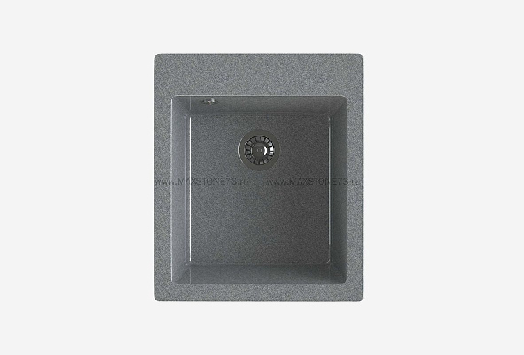 MAXSTONE Мойка глянцевая MS-25 (темно-серая) 415*490*200
