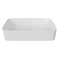 WAVE Раковина накладная Promo прямоугольная 605*350*140 белая