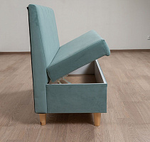 Диван Леа, велюр Newtone aqua blue (бирюзовый)