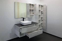 COMFORTY Зеркало-шкаф Прага 120 Дуб белый