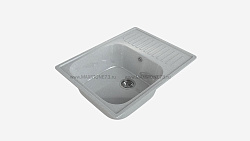 MAXSTONE Мойка глянцевая MS-6 (светло-серая) 640*490*215