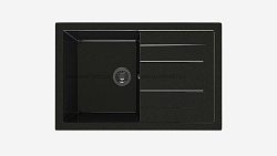 MAXSTONE Мойка глянцевая MS-14 (черный металлик) 760*490*210