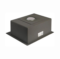 Мойка для кухни врезная GERHANS RK35050 хром из нержавеющей стали, 50*50 см с сифоном