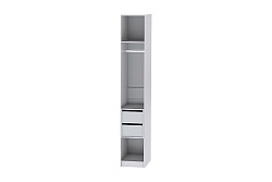 Шкаф-3 Иннэс-7 без 1 двери, белый