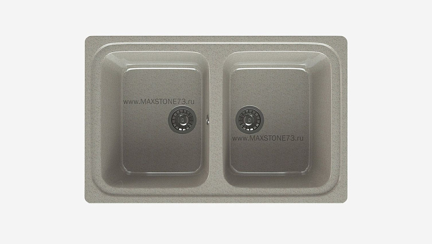 MAXSTONE Мойка глянцевая MS-12 (песочная) 780*495*210