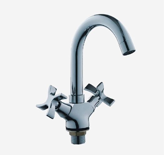 LEDEME Смеситель для раковины L1122-2 двухрычажный, хром