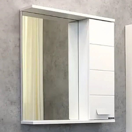 COMFORTY Зеркало-шкаф Модена 60М Белый матовый