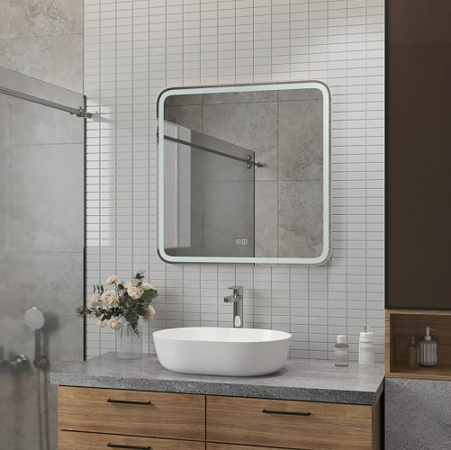 Agava Зеркало Russo LED 700x700 с сенсором ЗЛП3036