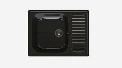 MAXSTONE Мойка глянцевая MS-6 (черный металлик) 640*490*215