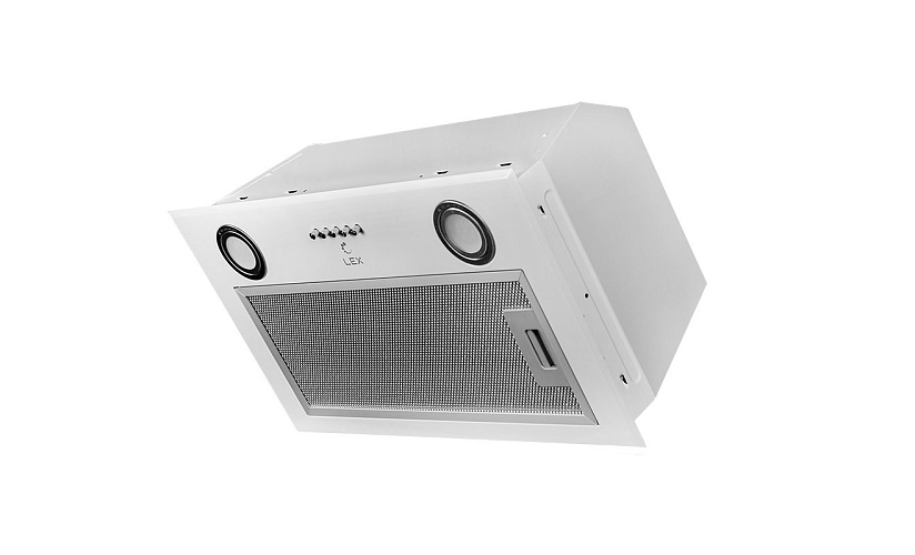 LEX GS BLOC P 600 WHITE Вытяжка полновстраиваемая