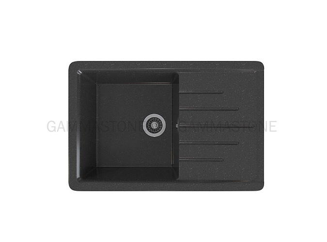 Gamma STONE Мойка матовая GS-7 (черная) 750*495*205