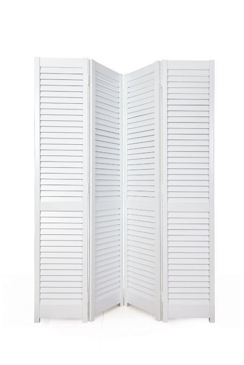 Ширма жалюзийная Белая 1,8м*1,6м  (4 секции)