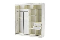Шкаф-купе Орион, 2000 мм, дуб крафт белый