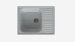 MAXSTONE Мойка глянцевая MS-6 (светло-серая) 640*490*215