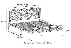 Кровать Орион КМД16, 900*2000 мм