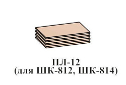 Полки Лотос ПЛ-12, для ШК-814, бодега белая