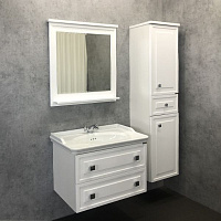 COMFORTY Зеркало Феррара 80 Белый глянец