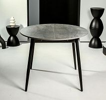 Стол Орион, раздвижной, каспий темный/черный